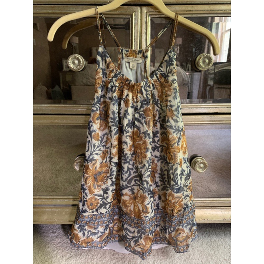 Lucky Brand Metallic Floral Top